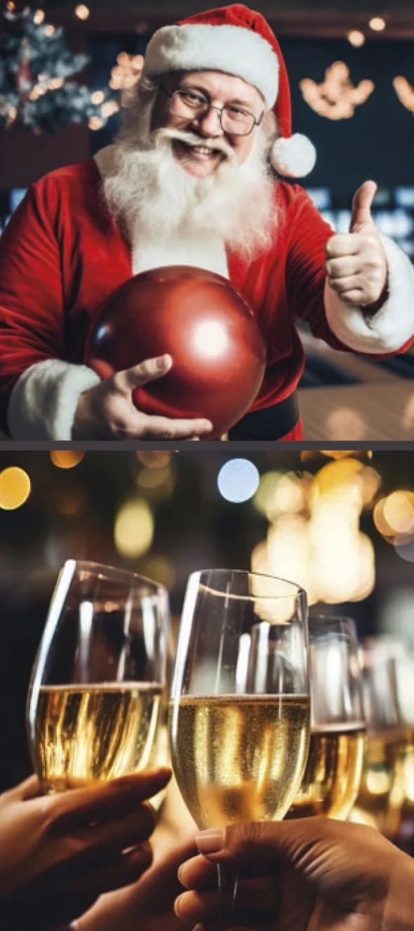Weihnachten auf der Bowlingbahn